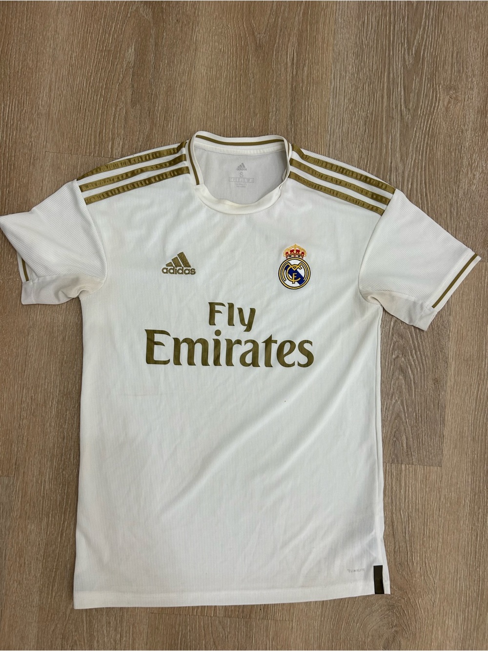 Adidas Real Madrid 2019/20 Home Soccer Jersey Men’s Size S White Gold